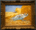 Vincent van gogh painting after millet at Orsay Museum in Paris